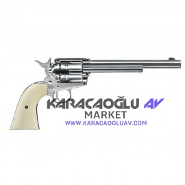 Colt SAA .45 7,5 '' 4,5 mm Nikel Havalı Tabanca