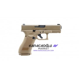 Glock 19X Desert Blowback 6 mm Airsoft Tabanca (Green Gas)