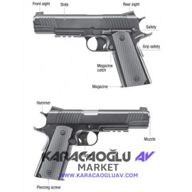 UMAREX LEGEND 1911 4.5 mm Siyah Havalı Tabanca