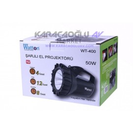 Şarjlı 50 W Büyük Fener Watton Wt-400