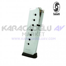 SABATTİ COLT 45 CAL 8'Lİ SARJÖR (KROM)