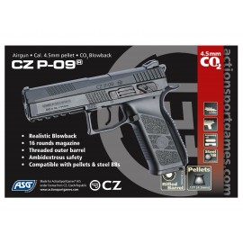 CZ75 P09 SİYAH BLOWBACK HAVALI TABANCA (PELLET)