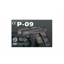 CZ P09 SİYAH BLOWBACK AIRSOFT TABANCA