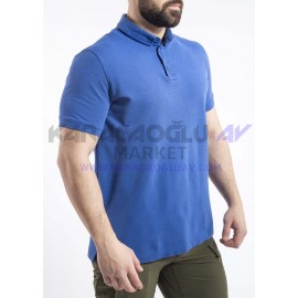 VAV Tlac-01 Polo Yaka Tişört Mavi 