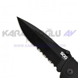 SOG FF-25 Escape Tırtıklı Çakı - Siyah