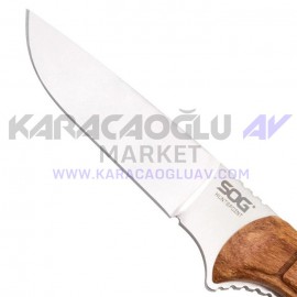 SOG HT022L Huntspoint Ahşap Saplı Avcı Bıçağı