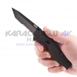 SOG Flash II Tanto Siyah Düz ve Tırtıklı Bıçak