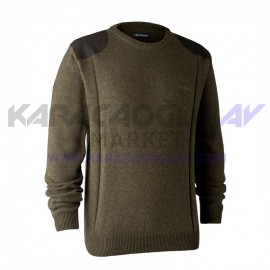 DEERHUNTER Sheffield Knit Yeşil Kazak