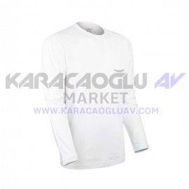 VAV Baseti-04 Uzun Kol Sweatshirt Beyaz