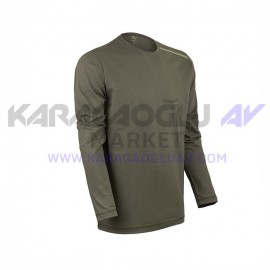 VAV Baseti-04 Uzun Kol Sweatshirt Haki