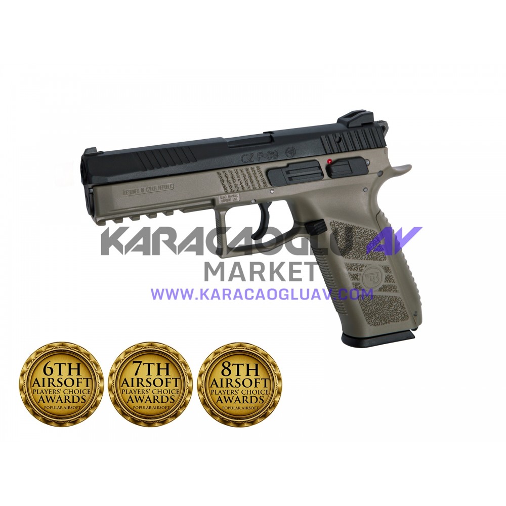 CZ P09 SİYAH-ÇÖL BLOWBACK AIRSOFT TABANCA