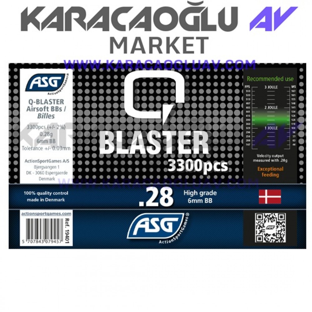 0,28 GR 3300'LÜK PLASTİK BB