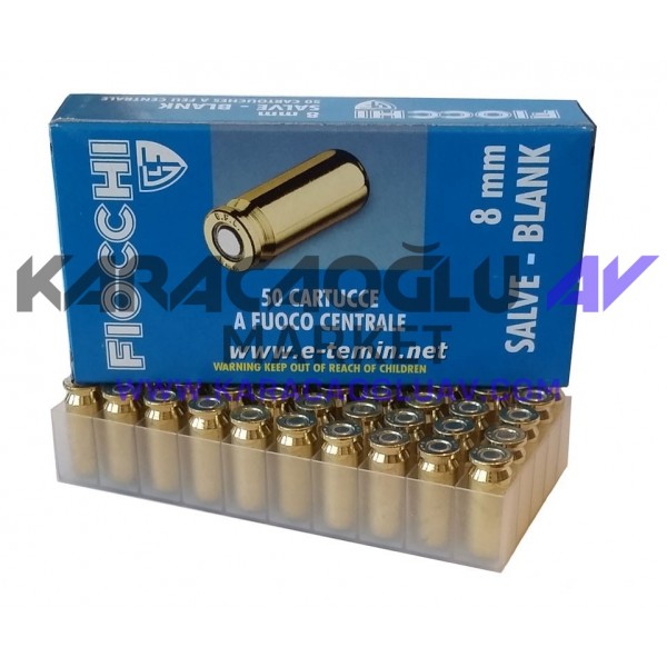 FIOCCHI 8 MM SES MERMİSİ İTHAL