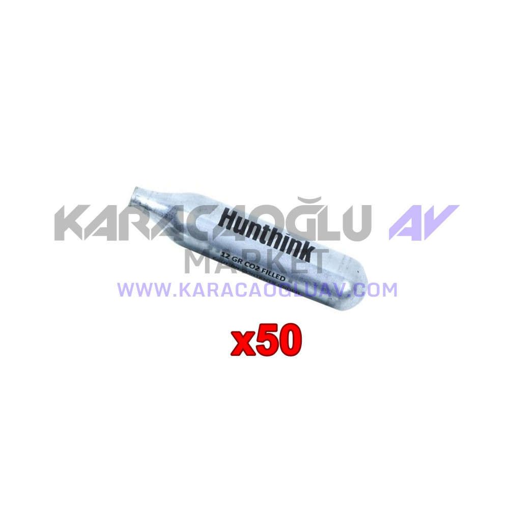 HUNTHINK 12 Gram CO2 Havalı Silah Tüpü 50 ADET