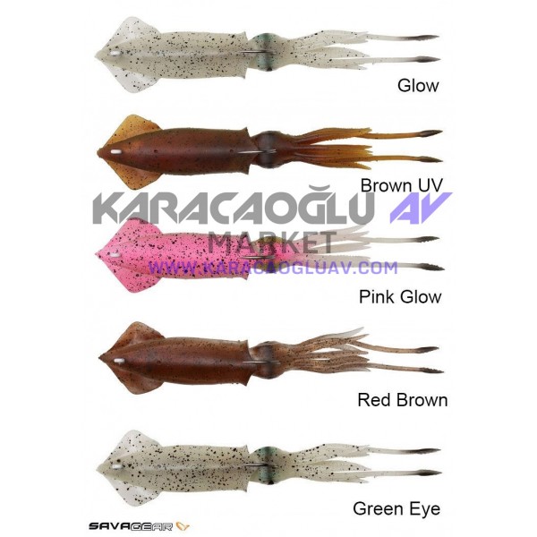 Savage gear 3D TPE Swim Squid 95mm 10g 2 Adet Suni Yem