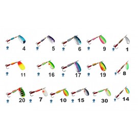 DFT SP55W Spinner Kaşık 9 g 9,3 cm