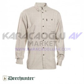 S.K.DEERHUNTER WinstonBeyazYeşilKareli U.KolGömlek