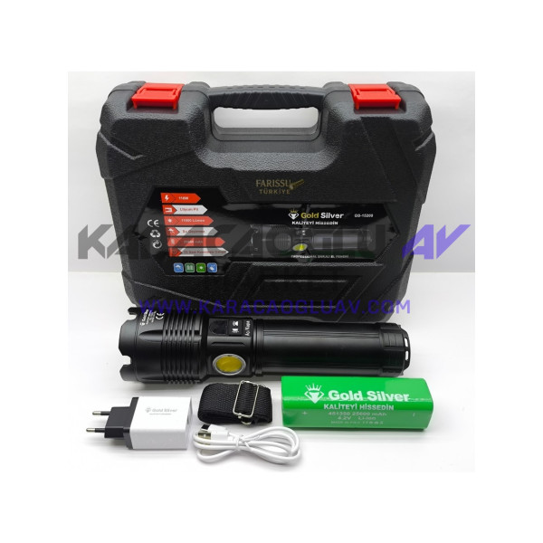 GOLD SİLVER GS-15200 EL FENERİ 110W 1100 LÜMEN