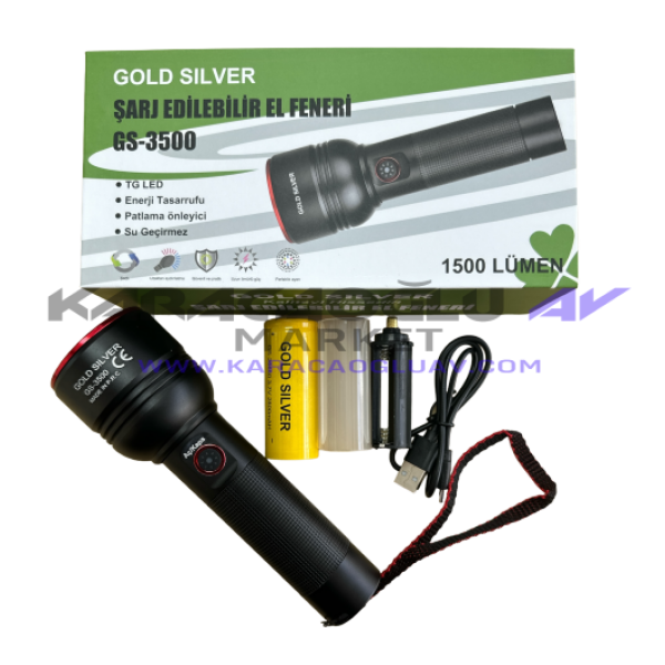 GOLD SİLVER GS-3500 EL FENERİ