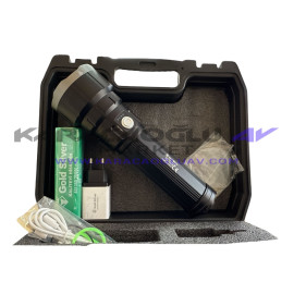 GOLD SİLVER 14500 GÜCLÜ EL FENERİ 80W 8000 LÜMEN