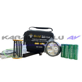 GOLD SİLVER 14200 GÜCLÜ EL FENERİ 50W 5000 LÜMEN 