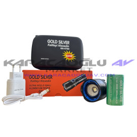 GOLD SİLVER 4700 GÜÇLÜ EL FENERİ 60W 