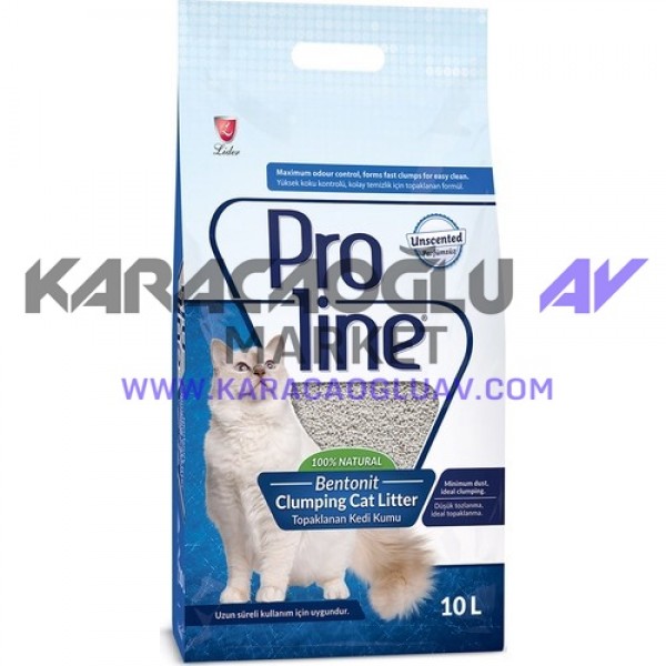 PROLINE BENTONIT KEDİ KUMU 10 LT( PARFÜMSÜZ)