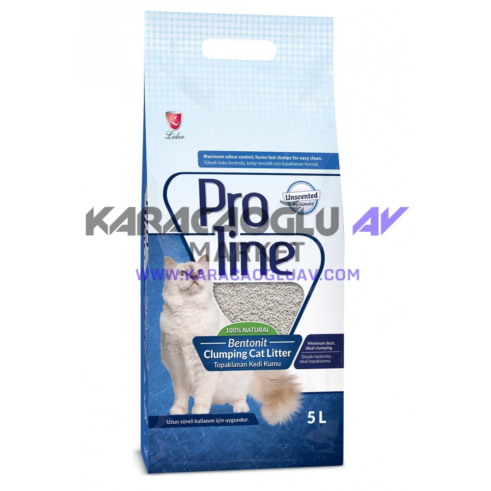 PROLINE BENTONIT KEDİ KUMU 5 LT( PARFÜMSÜZ)