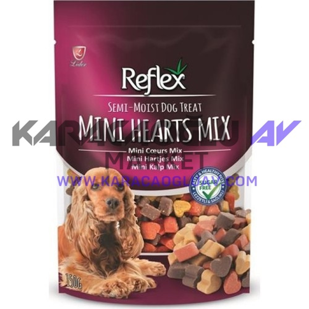 Reflex Semi Moist Mini Kalp Mix Köpek Ödül Maması 150 Gr 