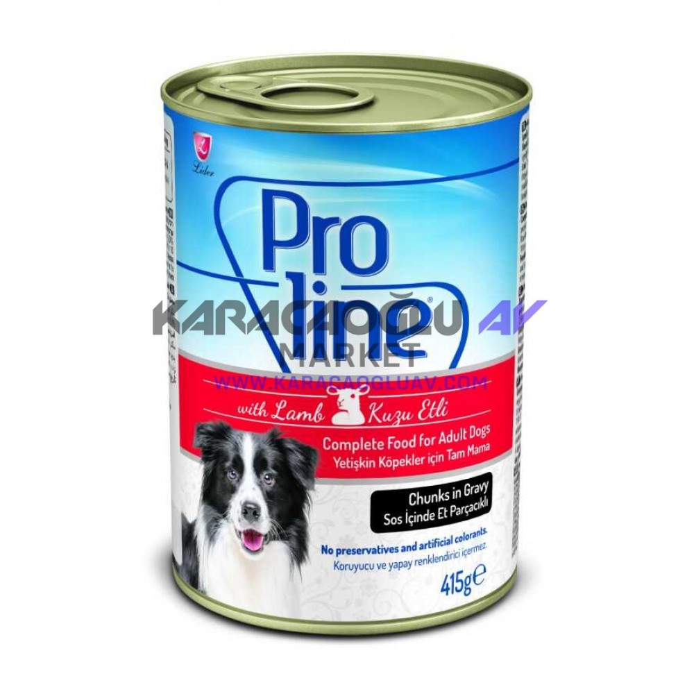PROLINE KÖPEK KUZU ETLİ GRAVY KONSERVE 415 GR