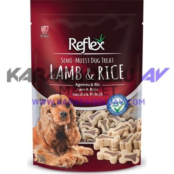 Reflex Semi Moist Kuzu Pirinçli Köpek Ödül Maması 150 gr 