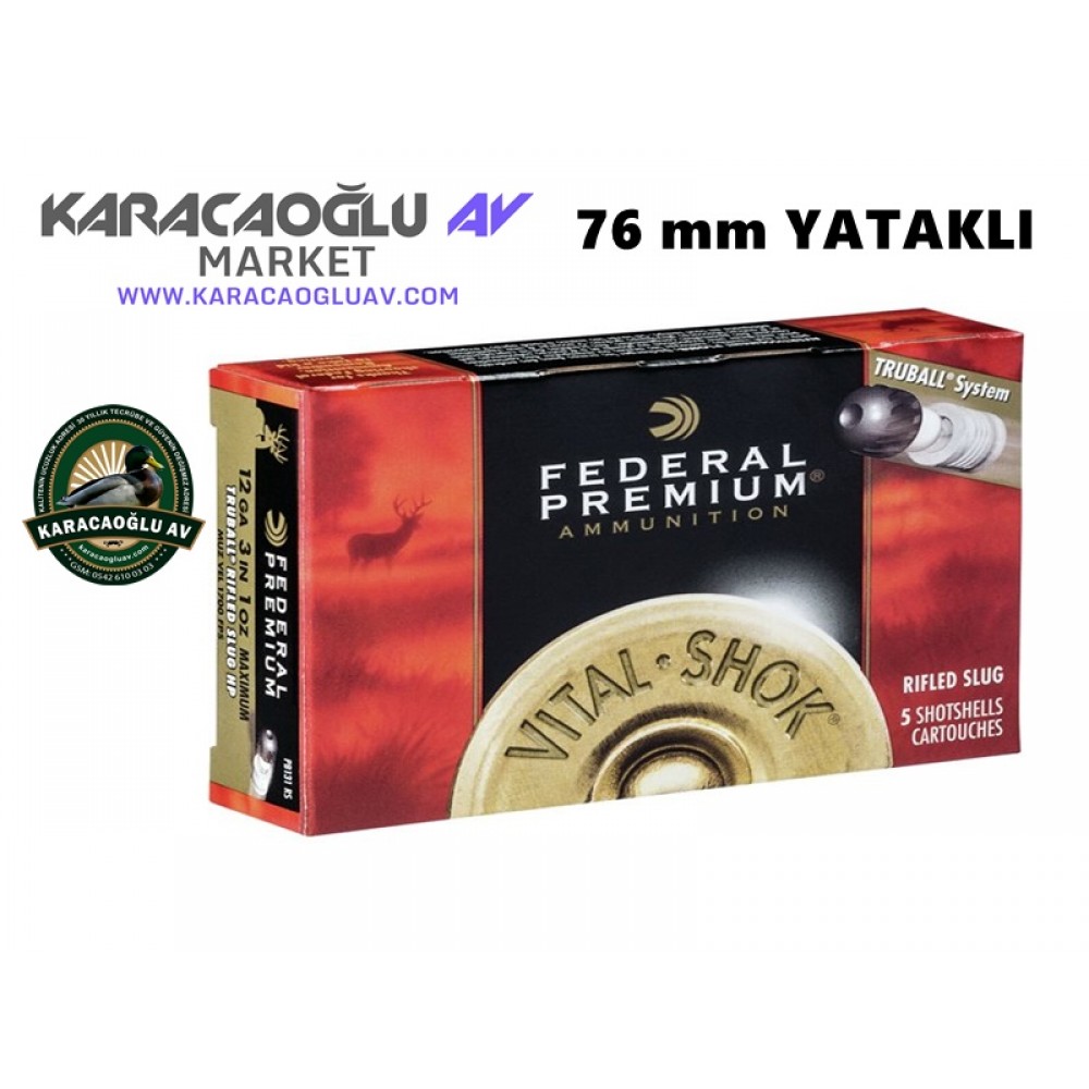 FEDERAL PREMIUM 76 mm TEK KURŞUN 