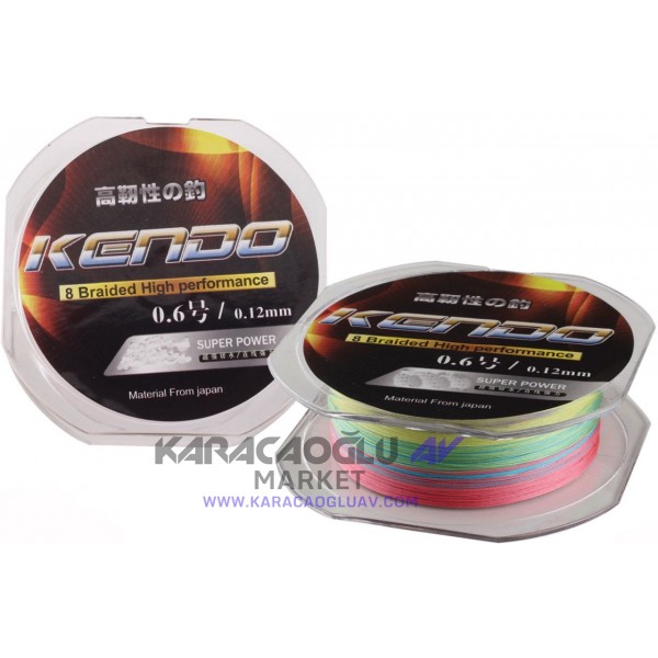 Kendo Dynema Multicolor 8 Örgü Olta Misinası 120 mt