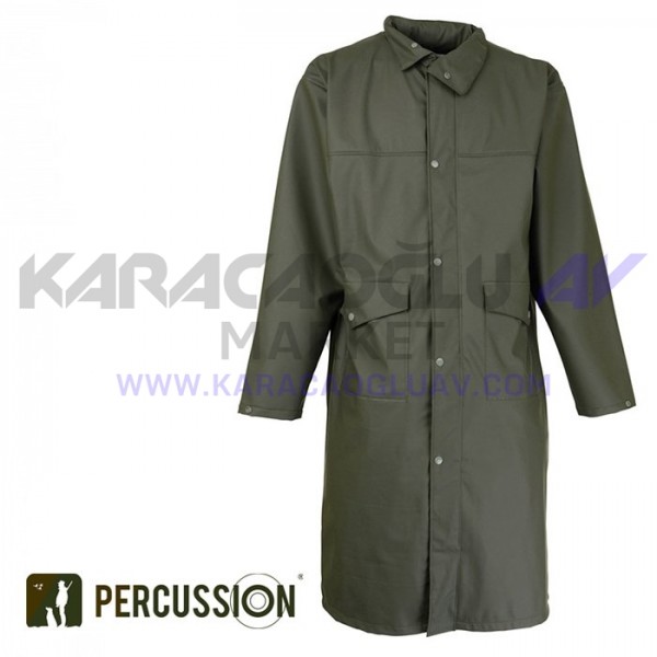 D. PERCUSSION Treesco Manteau Long Coat Haki