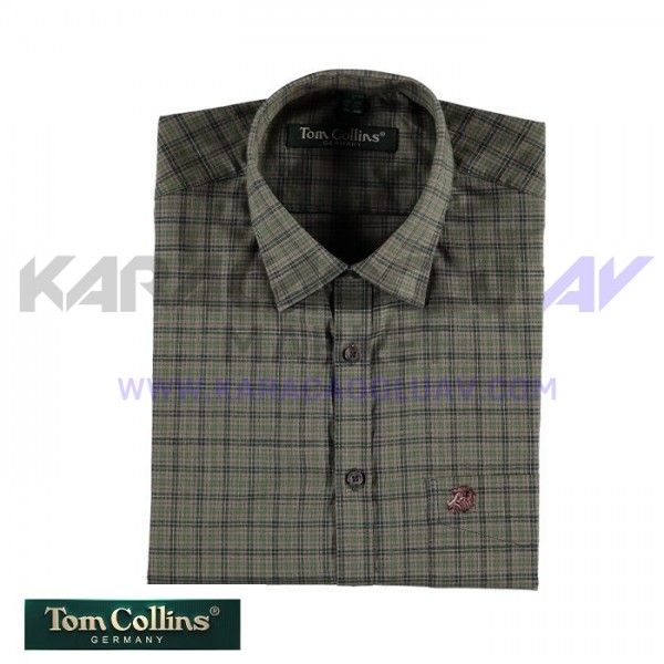 Tom Collins Kareli Uzun Kollu Gömlek