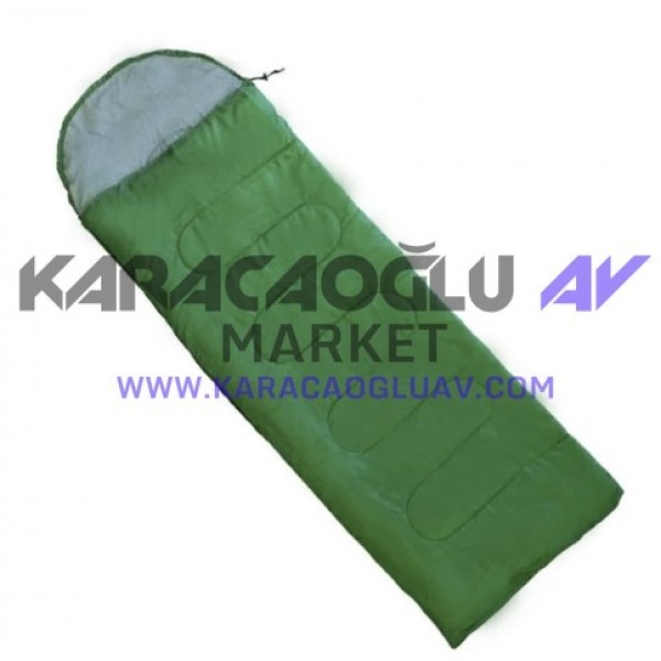 DFT Düz Başlık190+30cm)x75 Yeşil 5/15° Uyku Tulumu