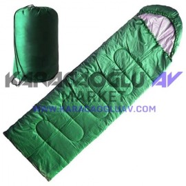 DFT Düz Başlık190+30cm)x75 Yeşil 5/15° Uyku Tulumu