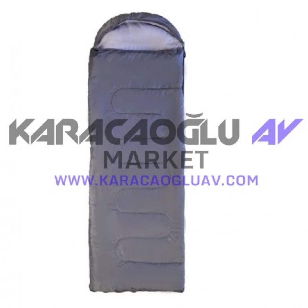 DFT Düz Başlık(190+30cm)x75 Gri 5/15° Uyku Tulumu