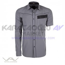 VAV Uzun Kol Gömlek Flextac-01 Gri VAV Uzun Kol Gömlek Flextac-01 Gri