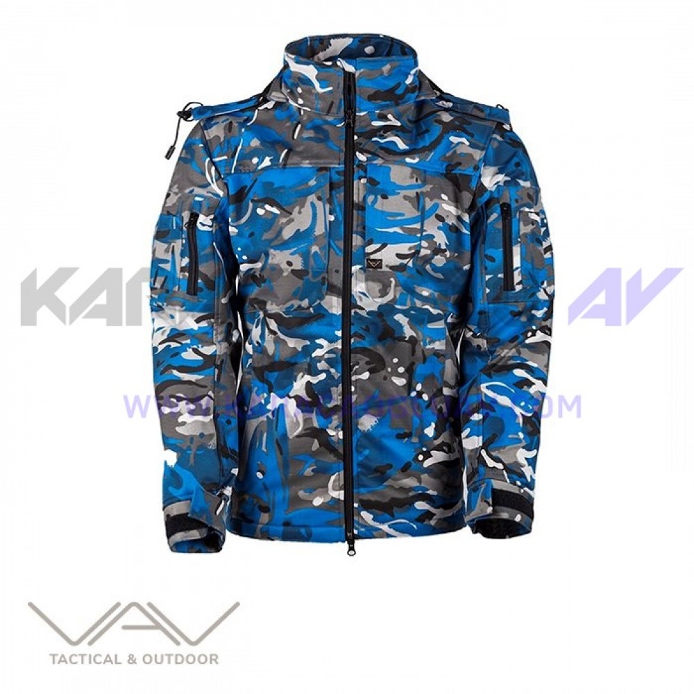 VAV Shell HT-01 Softshell Mont Yengeç Mavi