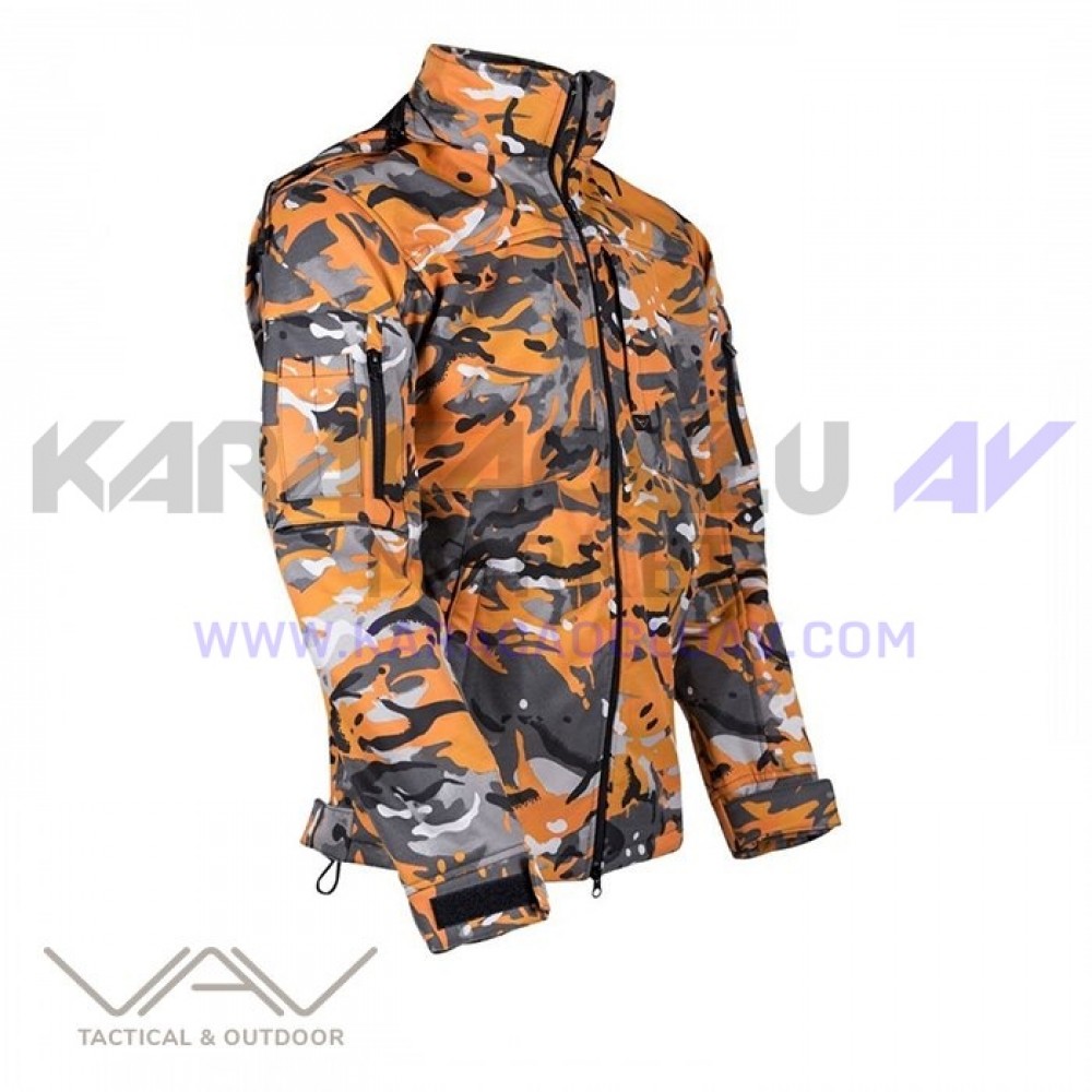 VAV Shell HT-01 Softshell Mont Yengeç Turuncu