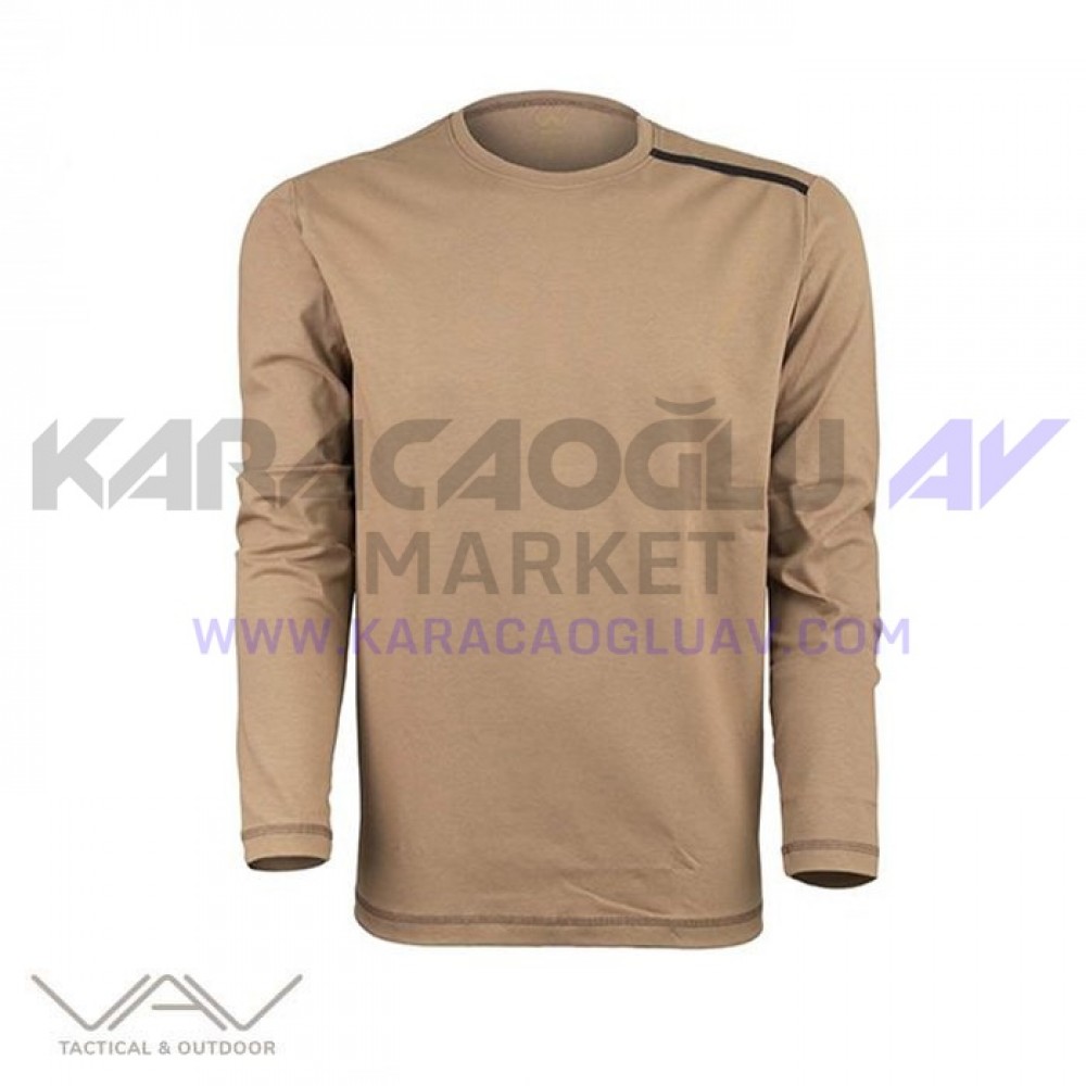 VAV Baseti-04 Uzun Kol Sweatshirt Bej