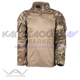 VAV Combat Tişört Kamo Bej