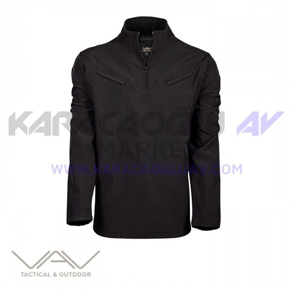 VAV Shellsw-01 Softshell Sweatshirt Siyah