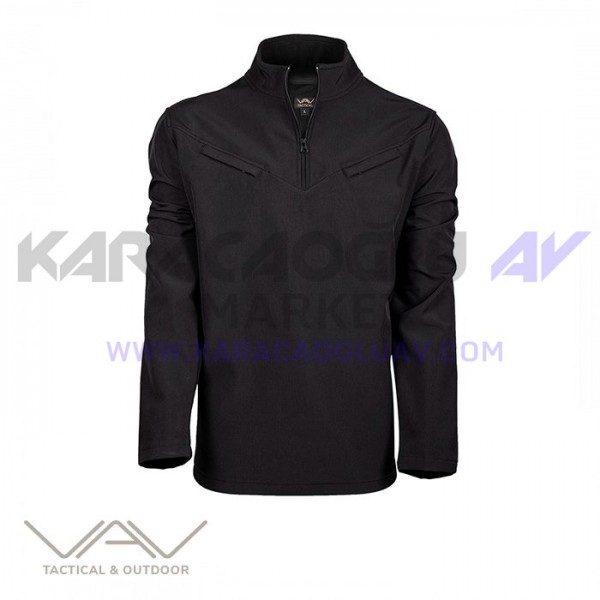 VAV Shellsw-01 Softshell Sweatshirt Siyah