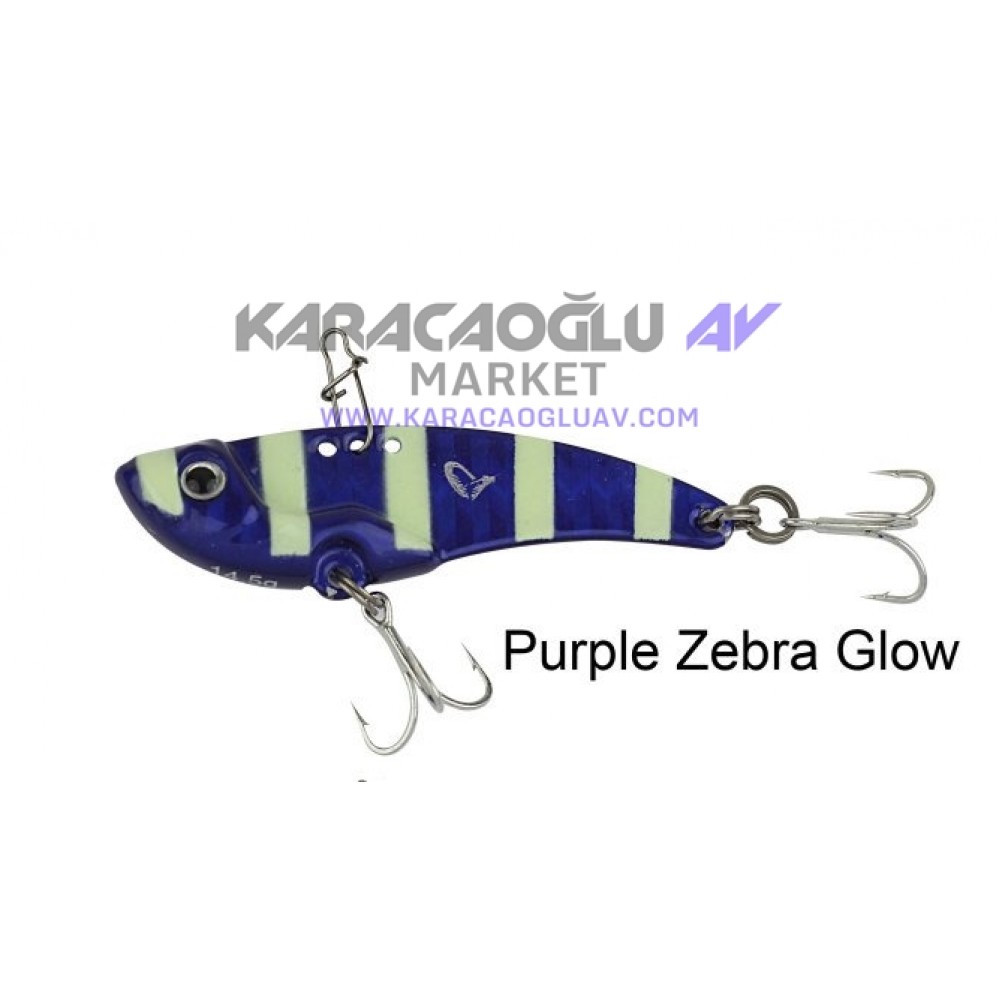Savage gear 3D VIB Blade Suni Yem Purple Zebra Glow