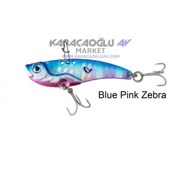 Savage gear 3D VIB Blade Suni Yem Blue Pink Zebra