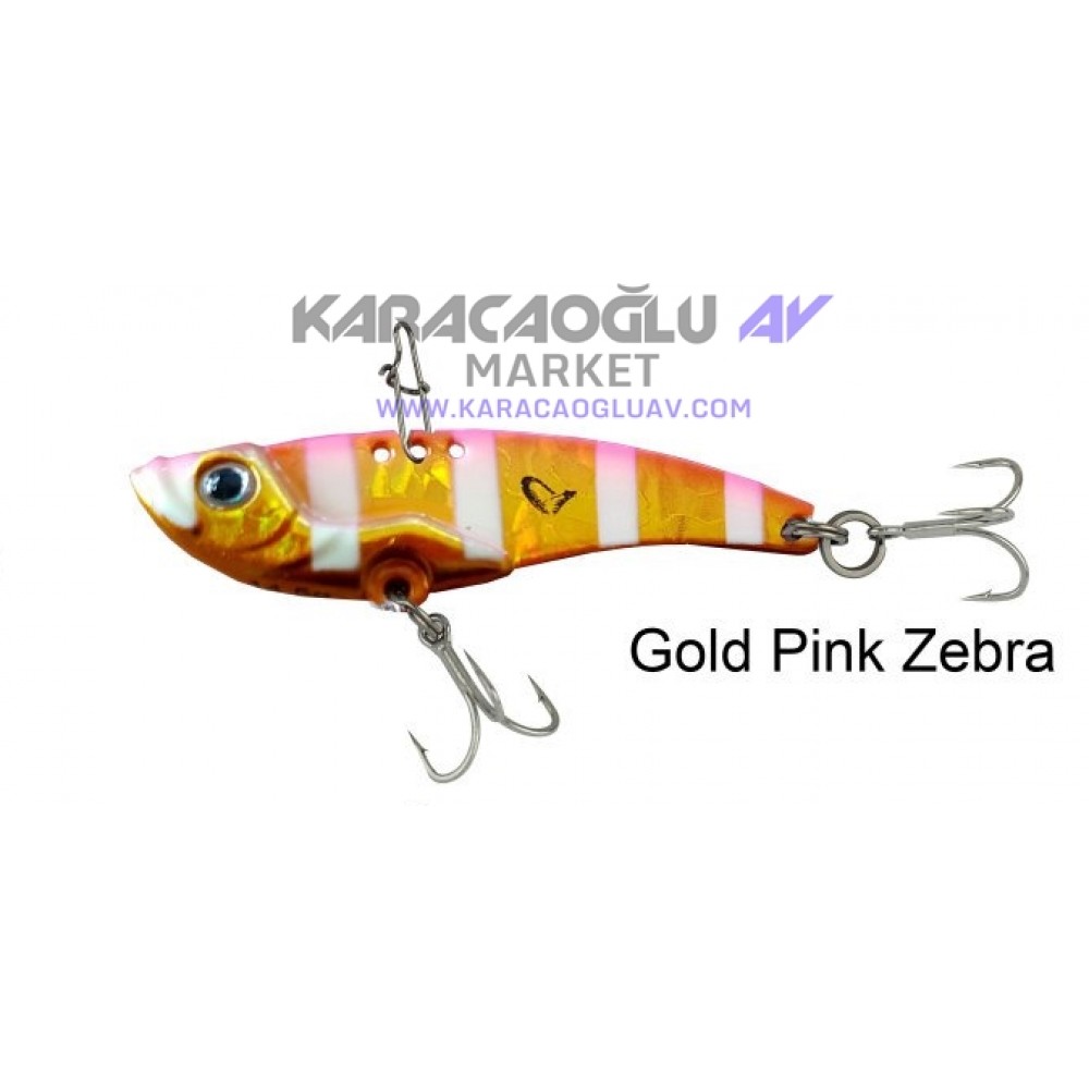 Savage gear 3D VIB Blade Suni Yem Gold Pink Zebra Glow