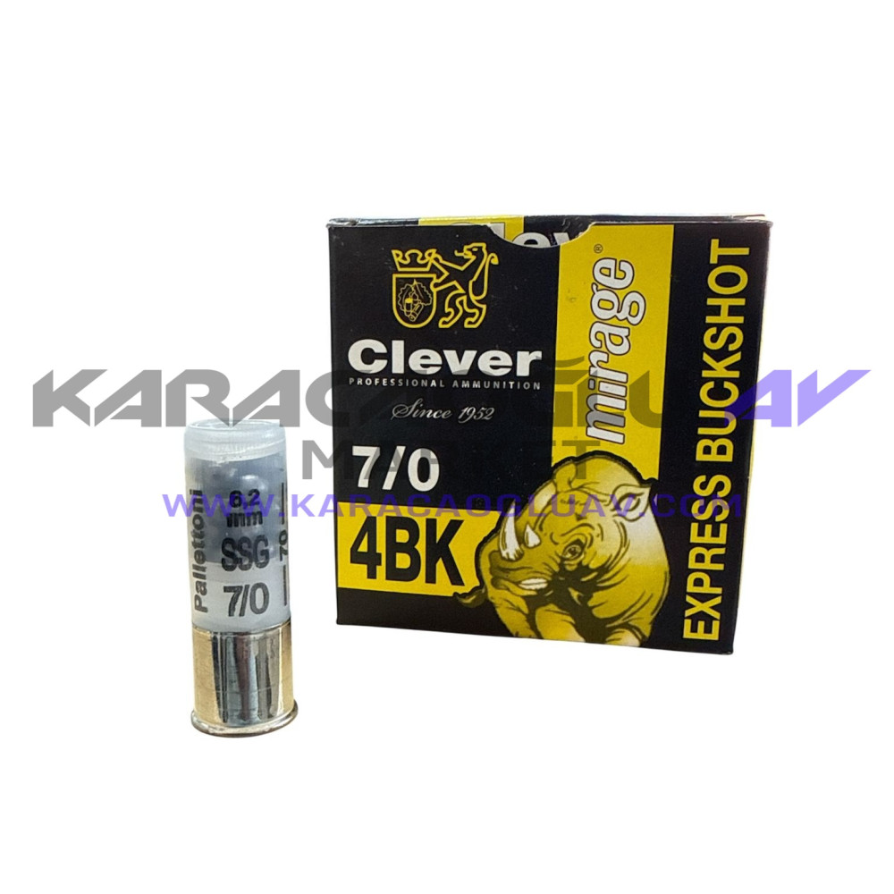 MİRAGE CLEVER 4BK EXPRESS BUCKSHOT 38 GR 07 KURŞUN MİRAGE CLEVER 4BK EXPRESS BUCKSHOT 38 GR 07 KURŞUN
