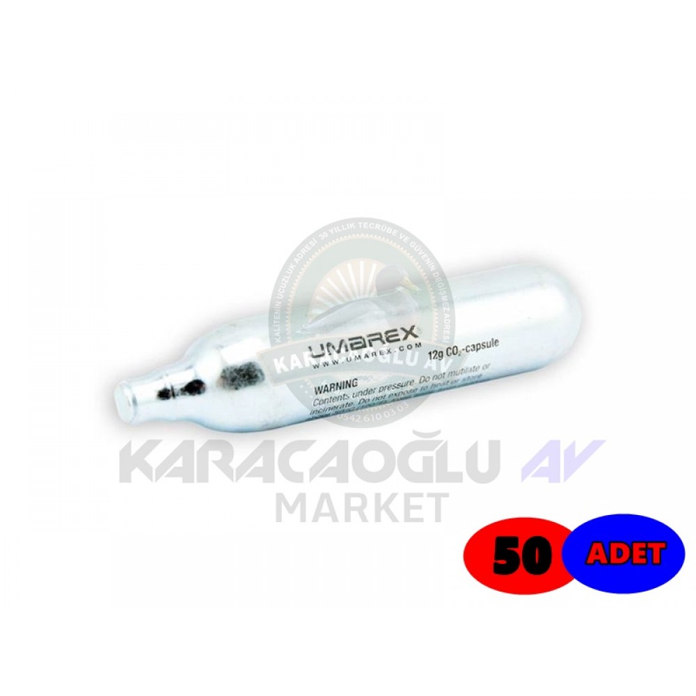 Umarex 12 Gram CO2 Havalı Silah Tüpü - 50 Adet